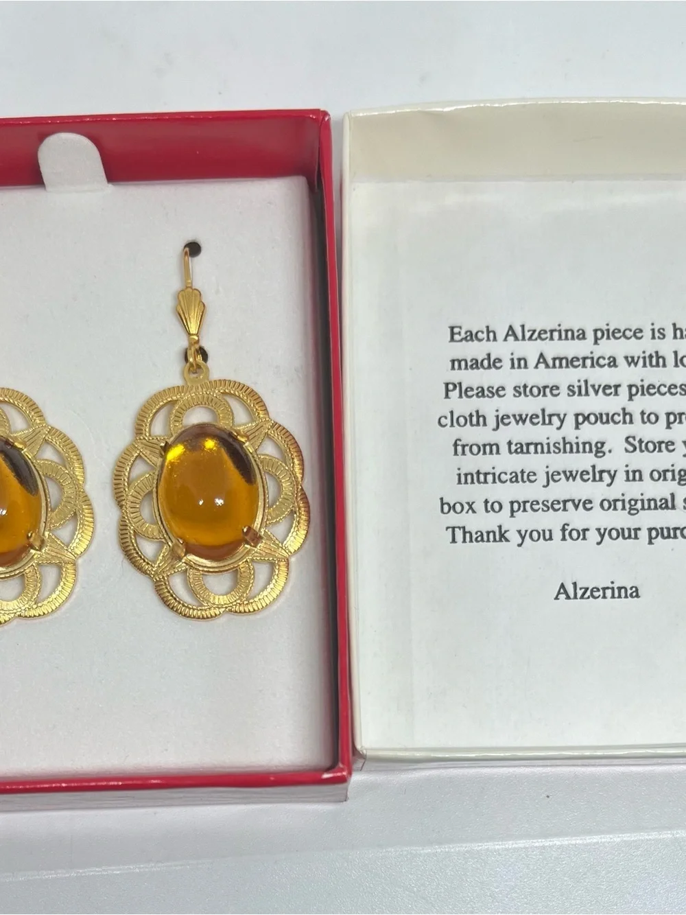Alzi by Alzerina  Topaz Drop Earrings